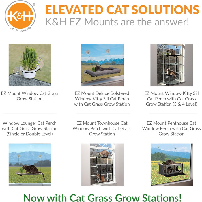 Кіттон - лежанка для котів на підвіконник, двоярусна, K&H Pet Products