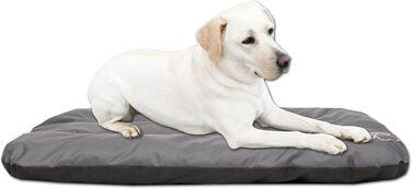 Лежак для собак millybo ECO 115x80x12 см, водостійкий, для малих, середніх і великих порід, сірий, м'який ортопедичний матрац для дому та вулиці