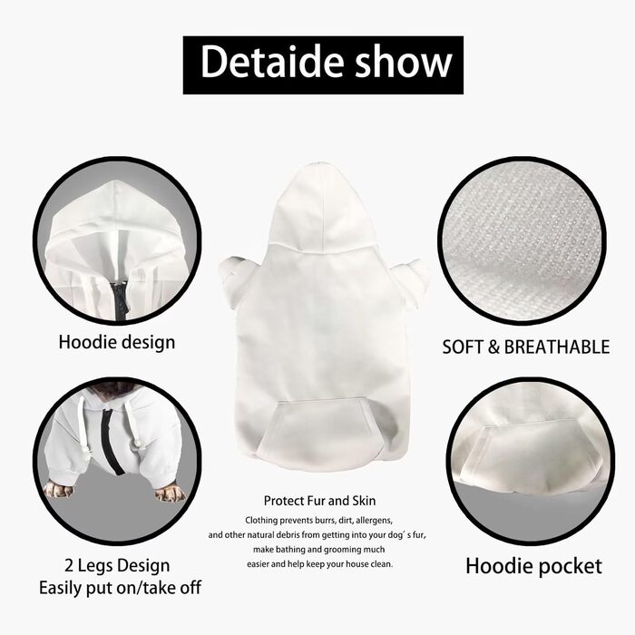 Світшот для собак Kuiaobaty: стильний одяг для вашого улюбленця. Чорний, дихаючий, для собак середніх порід (40x60x45 см). Ідеальний для чихуахуа та інших собак.