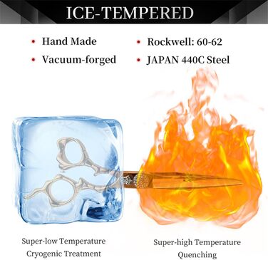 Набір професійних ножиць для грумінгу собак 6 дюймів: прямі та розріджуючі ножиці з японської сталі