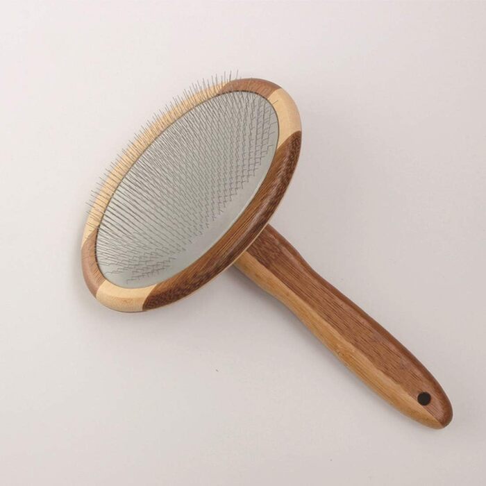 Дерев'яна щітка-сликер для собак і котів: видаляє ковтуни та розчісує шерсть. Підходить для довгої та короткої шерсті