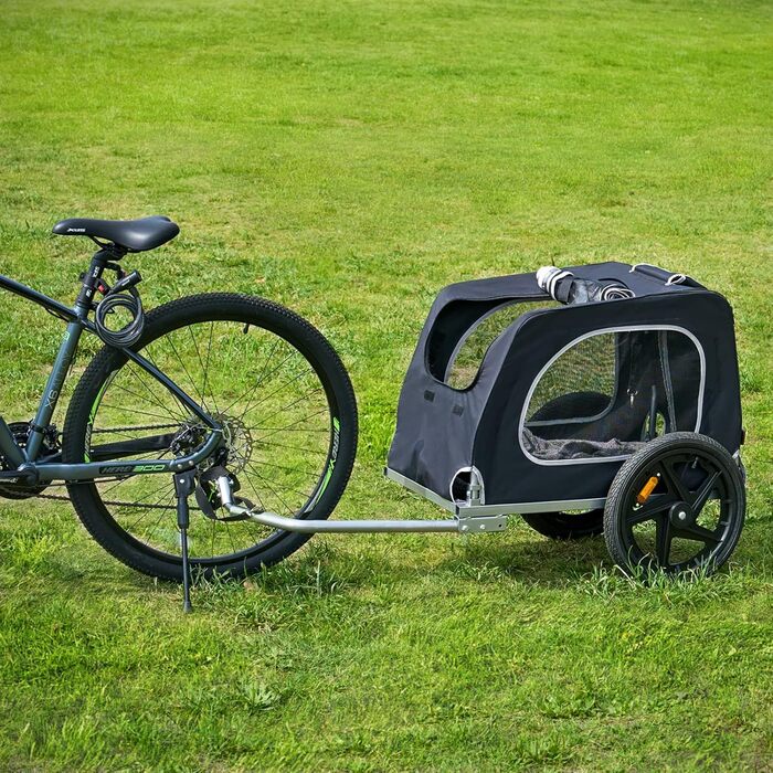 Фаркоп для велосипеда SogesHome: перевезення собак, XXL, 600D Oxford, чорний