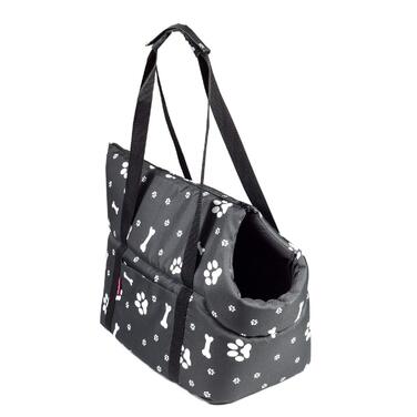 Транспортна сумка для собак та котів Boutique Zoo, чорна, S (до 5 кг)