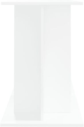 vidaXL Акваріумна тумба глянець білий 120x40x60 см ДСП
