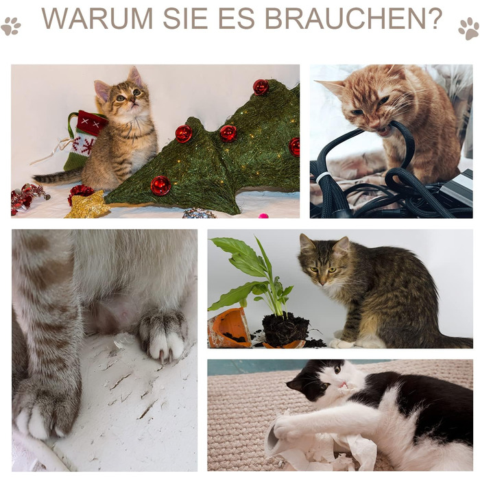 Кігтеточка PawHut для котів з лежаком, інтерактивною іграшкою та сизалевим покриттям, 71.5 x 49.5 x 120 см