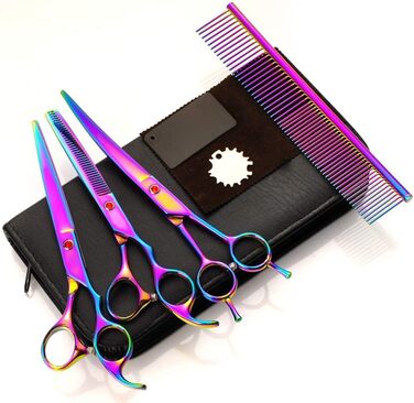 Набір для стрижки тварин QUNINE: професійні ножиці та триммер для грумінгу