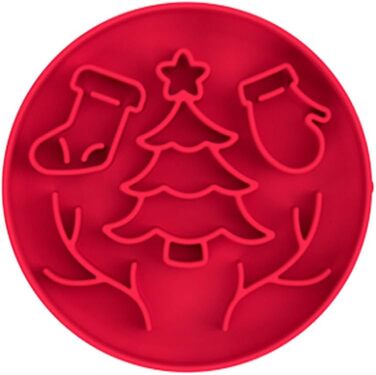 Миска для собак Slow Feeder з присосками, силіконовий килимок протиковзкий, запобігає ковтання, для здорового харчування, нетоксичний (Зелений2), Зелений 2 (Червоний1)