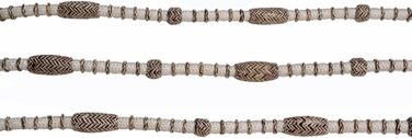 Білий нейлоновий повід з коричневими вузлами та сирою шкірою WeavingCraft, ручне плетіння, кінна амуніція, ромал, повід для ранчо