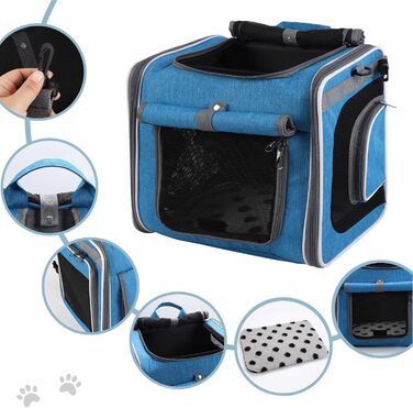 Корзина для собак на велосипед Geonoy, переноска, рюкзак, сумка для прогулянок, подорожей та кемпінгу