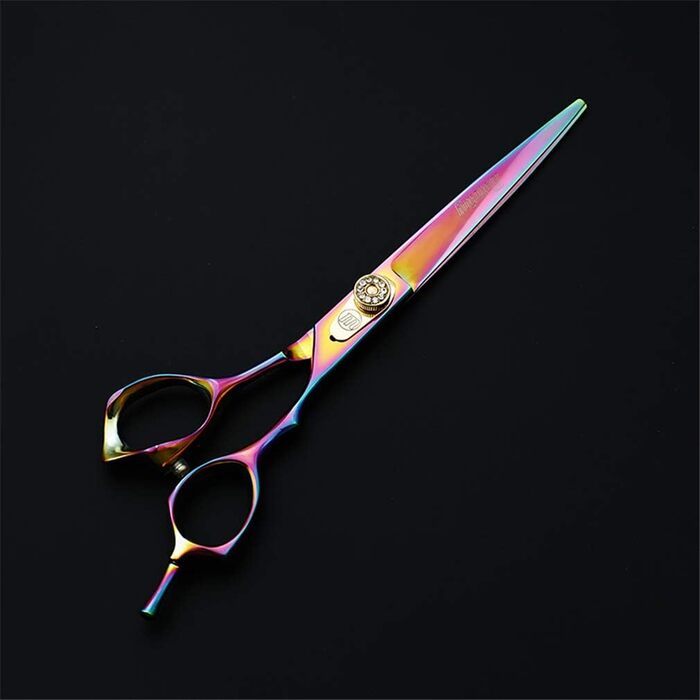 Набір ножиць для грумінгу домашніх тварин 7.0 дюймів, професійні ножиці з нержавіючої сталі для собак, ножиці для розрідження шерсті, легкі та гострі, для грумін-салонів