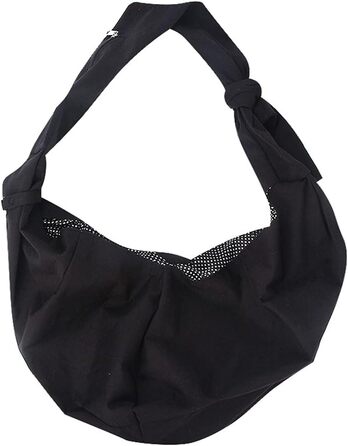 Сумка на плече для котів та собак FUNAT, переноска для собак, ідеальна для маленьких тварин. Чорний колір