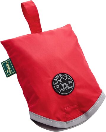 Дощовик для собак HUNTER UPPSALA RAIN, червоний, водонепроникний, вітростійкий, регульований пояс, світловідбиваючий, еластичні петлі на ніжках, компактно пакується, легко чиститься, можна прати, розмір 45