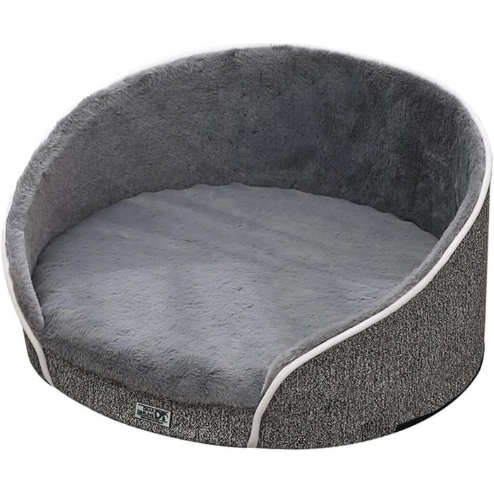 Ортопедичний лежак для котів та собак Dear Darling з memory foam, антрацит, великий