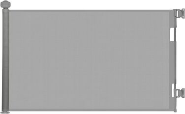 Захист для сходів з замком, розтяжне захисне ворота для дітей та собак, ширина 150 см, висота 83 см, сірий