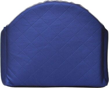 Автокрісло для собак 2в1 | Універсальне миюче автокрісло для заднього та переднього сидіння | Лежанка для собак та котів | Штучна шкіра, пухнастий плюш | 48 x 48 см (Блакитний)