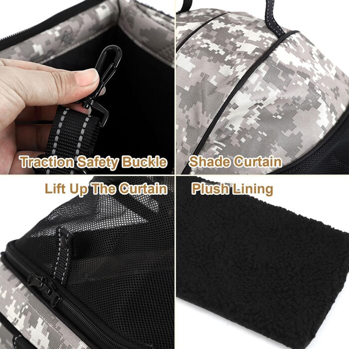 Корзина для собак LYXXJRYBHD на велосипед, задня, для маленьких собак та котів з сіткою, вентильована, подвійна