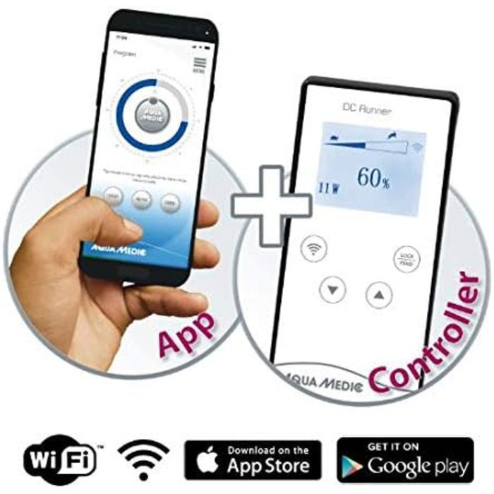 Універсальний акваріумний насос Aqua Medic DC Runner 5.3 з регулюванням потужності через додаток або контролер