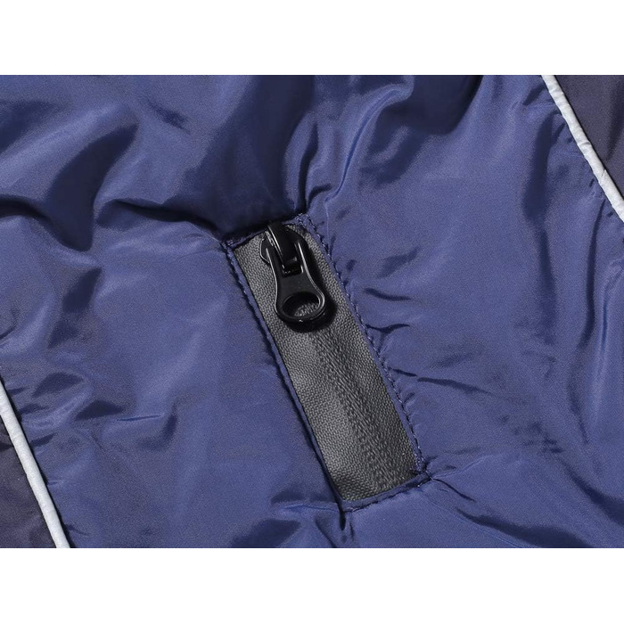 Флісова нашийникова стрічка JoyDaog для собак середніх порід, водонепроникна куртка для собак з бавовняної тканини для холодної зими (XL, Синій)