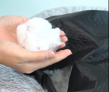 Кругле ліжко для собак та котів, м'яке плюшеве, водонепроникне, 37 см, до 3 кг