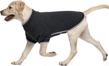 Теплий зимовий теплий костюм для собак середнього розміру, флісова куртка, темно-сірий, розмір M