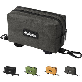 Диспенсер для собачих відходів PetBonus: водонепроникний контейнер для пакетів + 15 шт. пакетів (зелений/сірий)