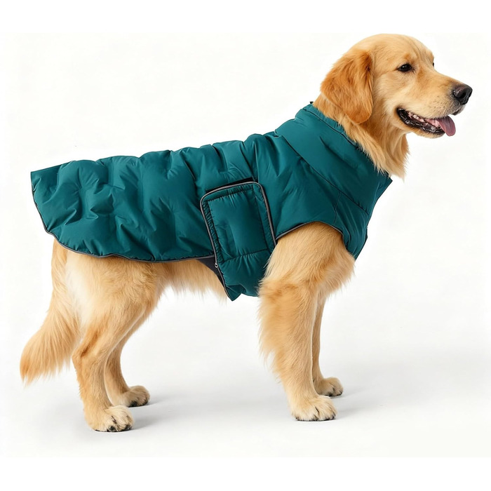 Теплий зимовий пуловер для собак та котів: міцний трикотаж, м'який матеріал, колір м'ятно-зелений (L)