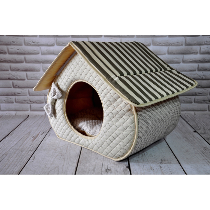 Будиночок-ліжечко SjestaPupila для собак та котів, розмір M (35x32 см)