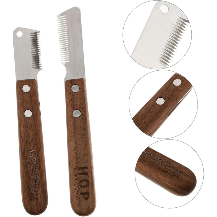 Гребінець для вичісування шерсті тварин 2St, щітка для вичісування шерсті собак і котів, з нержавіючої сталі