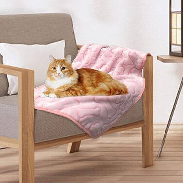 М'яка ковдра для собак та котів, 200x150 см (3 шт. в наборі): сірий, блакитний, рожевий