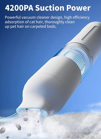 Набір для догляду за собакою з пилососом, видалення шерсті собак та котів, 4200Pa, 3 насадки, низький шум