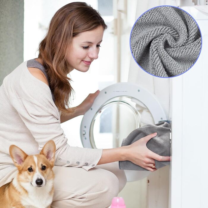 Рушник для собак Extra Saugfähig: Швидковисихаючий халат для собак з клямками, з мікрофібри, для великих, середніх та маленьких собак (XL)