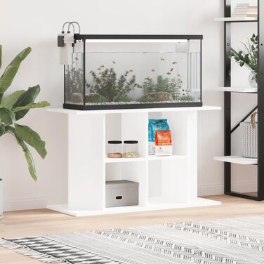 Тумба для акваріума Somanki біла 100x40x60 см, ДСП, акваріумний стіл, підставка, шафа для акваріума