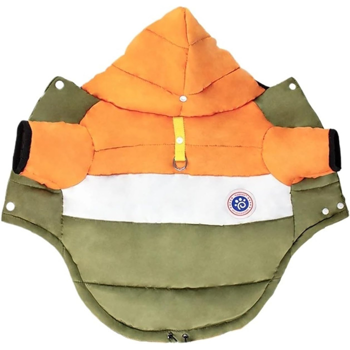 Зимова куртка для собак та котів: тепла бавовняна модель для чихуахуа, мальтизе та інших порід (Orange, M)