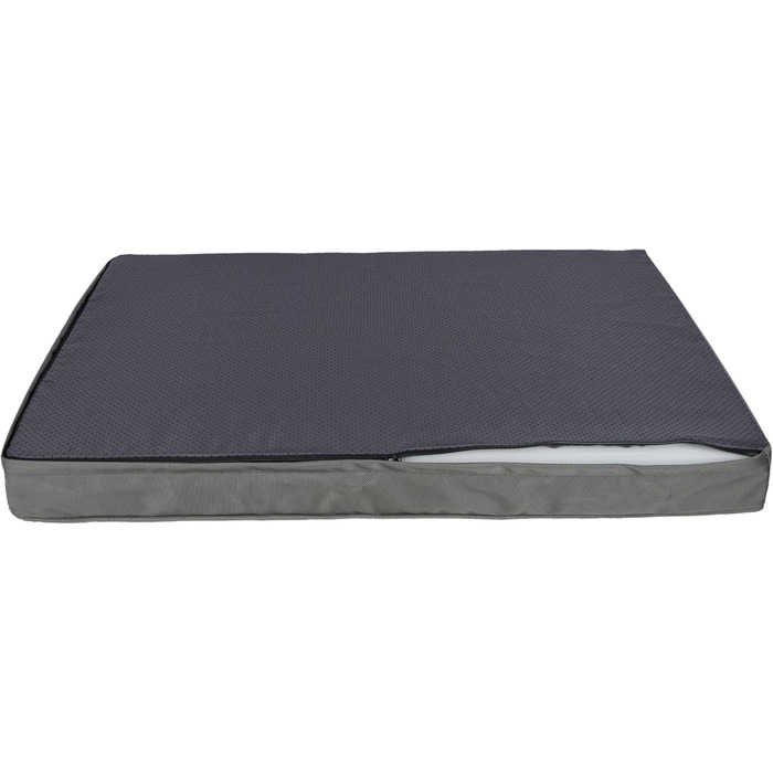 Підвищення для собак у автомобіль, вантажівка або позашляховик - м'яке крісло з подушкою та високими бортиками, зручний матеріал та надійні ремені, чорний колір, розмір 53x48x35 см