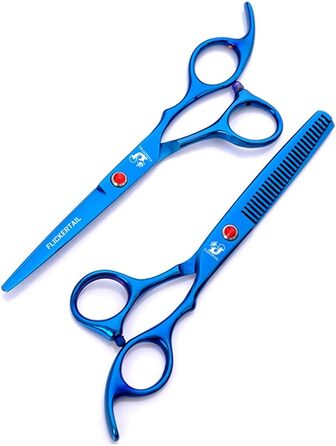 Набір професійних ножиць для грумінгу домашніх тварин 6.0 дюймів, професійний нержавіючий сталь, для грумінгу, салонів та перукарів