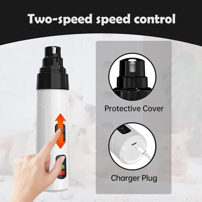 Електричний триммер для собак - акумуляторний, тихий, для всіх порід | 1 шт.