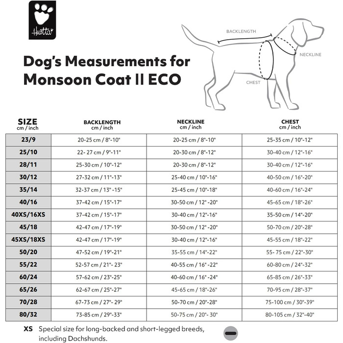 Дощовик для собак Hurtta Monsoon Coat II ECO, Desert, 45 см