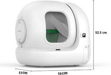 Автоматичний туалет для котів PETKIT 76 л білий