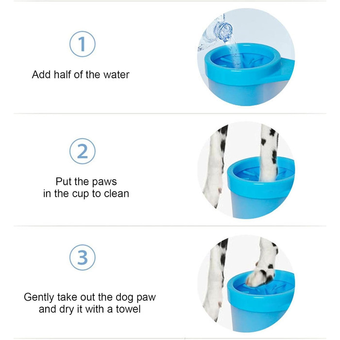 Підкладка для лап собак | Підкладка для лап тварин з силіконовою щіткою | Змінний очищувач для лап собак та котів, щітка для чищення лап тварин - середній (Fuß Cup - великий)