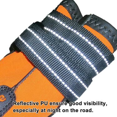 Чоботи для собак Truelove, водонепроникні, з світловідбиваючими ременями, зелені та помаранчеві (4 шт.)