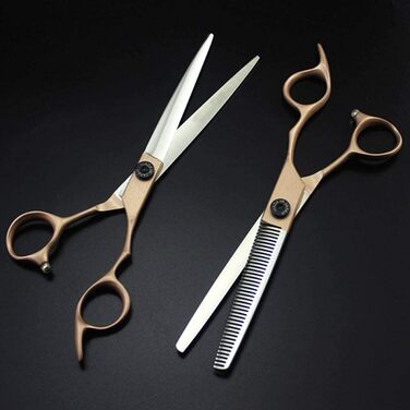 Професійна перукарська ножиця 440C сталь, 7 дюймів для грумінгу домашніх тварин, собак, стрижки, перукарські ножиці