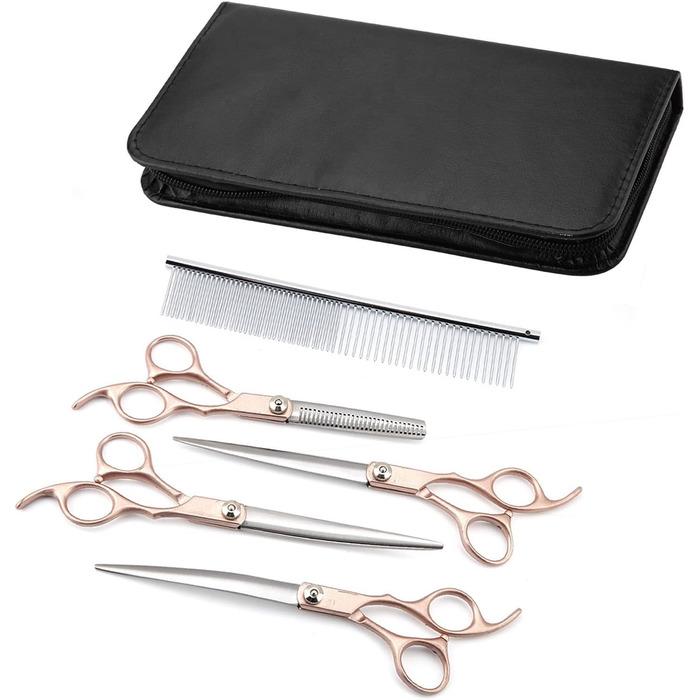 Набір ножиць для витончення шерсті собак Geib (22 шт.) - професійний набір для грумінгу