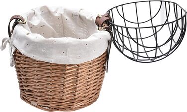 Фарбований кошик для велосипеда з ротангу для котів – знімний мішок для тварин, кошик для велосипеда, переноска для котів, аксесуари для велопоїздок