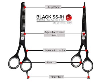 Набір професійних перукарських ножиць 6 дюймів - перукарські ножиці з японської сталі для чоловіків та жінок