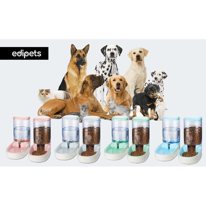 Автоматичний дозатор корму для котів та собак Edipets, 3.8L, сірий