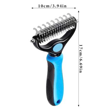 Щітка для видалення ковтунів для котів та собак, двостороння, для грумінгу та линьки шерсті | Професійний аксесуар для догляду за тваринами