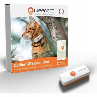 GPS-локалізатор для котів Weenect XS, білий