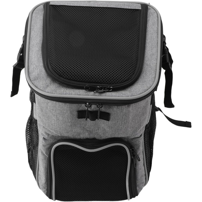 Кошик для собаки Hamwesh, великий, водонепроникний, дихаючий, 29 x 30 x 37 см, легко миється, універсальний для подорожей та кемпінгу (сірий)