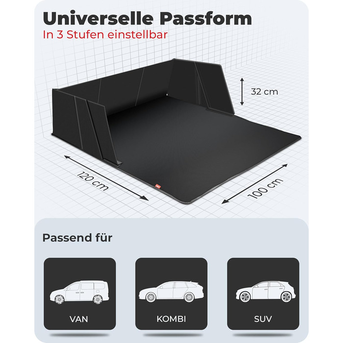 Захист для багажника автомобіля Achilles з боковинами та захистом краю, захисна ванна для багажника, килимок для багажника для собак, універсальний