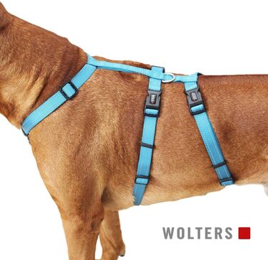 Шлея для собак Wolters Soft & Safe No Escape M 40-50 см, бірюзова